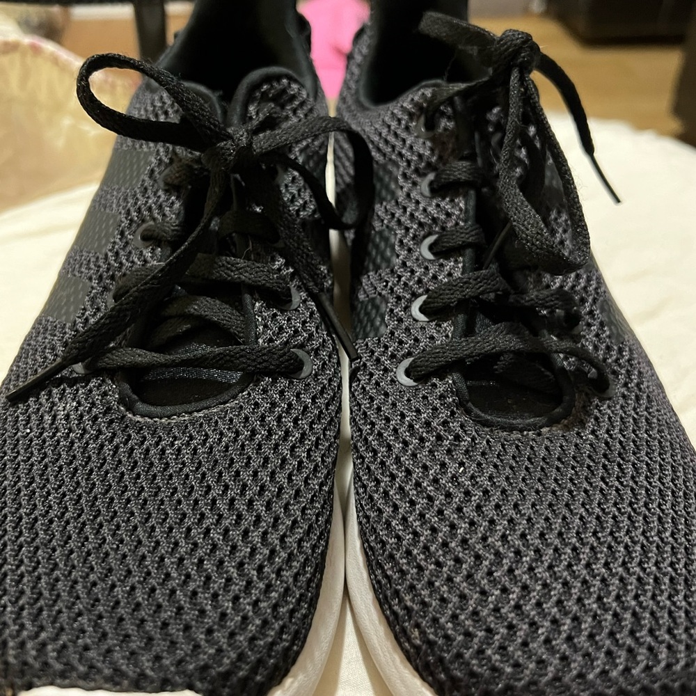 Adidas cloud foam black with white sole